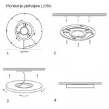 HOME LIGHT L7760-18W cct led plafonjera sa senzorom crna | Eponuda.com