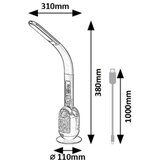 Rabalux 74231 - LED RGB prigušiva stona lampa FIGEN LED/5W/230V bela | Eponuda.com
