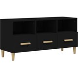 Maison Chic TV omarica - TV stojalo - Televizijska omarica črna 102x36x50 cm konstruiran les, (21699365) Cene