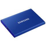 Samsung SSD T7 External 2TB, USB 3.2, 1050/1000 MB/s, included USB Type C-to-C and Type C-to-A cables, 3 yrs, indigo blue, EAN: 8806090312403 | shoptok.hr