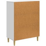 Strani šal Bela visok sijaj 66 x 34,5 x 90 cm Inženirski les, (5000233800) | Shoptok.si