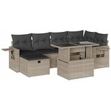  7-dijelni set vrtnih sofa svjetlosivi od poliratana | shoptok.hr