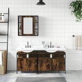  3-dijelni set kupaonskih ormarića boja dimljenog hrasta drveni | shoptok.hr