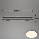 BRILO Briloner 3828-016-LED Kupatilsko plafonsko svetlo sa senzorom WALK LED/24W/230V IP54 prečnik 35 cm | Eponuda.com