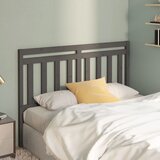 Uzglavlje za krevet sivo 146 x 4 x 100 cm od masivne borovine | shoptok.hr