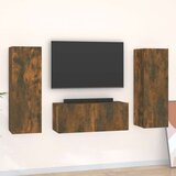  3-dijelni set TV ormarića boja dimljenog hrasta drveni Cijene