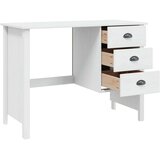  Stol s ladicama HILL Bijelo 100 x 45 x 74 cm Masivna borovina | Eponuda.ba
