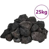 vidaXL Vulkanski kamen 25 kg črn 3-5 cm | Shoptok.si