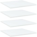 Police za knjige 4 kom bijele 40 x 40 x 1 5 cm od iverice | shoptok.hr