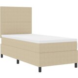Box Postelja s pomično vzmetnico z vzmetnico svetlo zelena siva 100x200 cm žametna tkanina, (22083397) | Shoptok.si