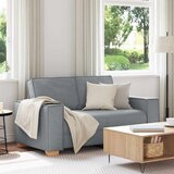 vidaXL Dvosjed Sofa Svijetlo siva 120 cm Tkanina Cijene