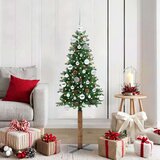 vidaXL Ožja jelka med 150 LED Zelena 150 cm PVC in trden bor | Shoptok.si