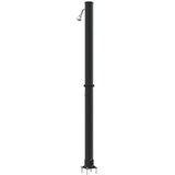 Vanjski solarni tuš Crna 217 cm PVC i aluminij | shoptok.hr