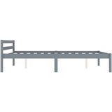  Za krevet od masivne borovine sivi 120 x 200 cm | shoptok.hr