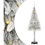 vidaXL Božično drevo med 150 LED z stojalom Bela 150 cm PE in jeklo | Shoptok.si