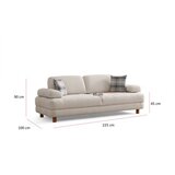 Atelier Del Sofa Lijepa sofa na razvlačenje, 225x75x100cm, Bijela | Eponuda.ba
