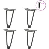  Noge s ukosnicama za stolić za kavu 4 kom. antracit 20 cm puni čelik | shoptok.hr