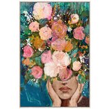 Signes Grimalt Slike, platna Flower Woman Box. Rožnata | Shoptok.si