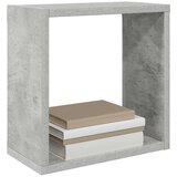  Kockaste zidne police 4 kom siva boja betona 30 x 15 x 30 cm | Eponuda.ba