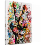  Slika PEACE HAND | Italijansko platno | Shoptok.si