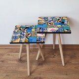 Hanah home 2Shp25 - multicolor multicolor nesting table (2 pieces) | ePonuda.com