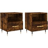 vidaXL Noćni ormarići 2 kom boja hrasta 40x35x47 5cm konstruirano drvo | shoptok.hr
