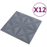  Zidne panele 12 pcs Origami siva 50 x 50 cm XPS pjena | Eponuda.ba