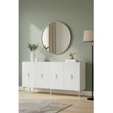 Hanah home komoda Ayshe 150, 150 cm, bela / srebrna | Eponuda.com