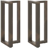  Noge barske mize T-oblike 2 kosa naravno jeklo 40x35x(90-91) cm, (21828658) | Shoptok.si