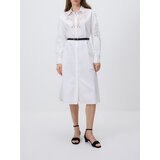 Reserved Midi haljina s remenom - bijela | shoptok.hr
