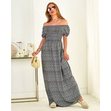Resti Black floral maxi dress for women - Clothing | Shoptok.si