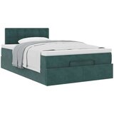 vidaXL okvir za krevet s madraca tamnozeleni 120x190 cm baršunasti | shoptok.hr