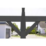 WESTMANN aluminijska nadstrešnica za automobile s ravnim krovom Helsinki 15 m2 (3x5 m) | BRANDED IN GERMANY | shoptok.hr