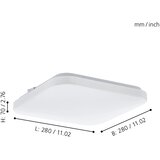 Eglo Frania plafonjera/1, led, 11,5w, 280x280, bijela | shoptok.hr