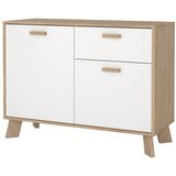 Tvilum Bela/v naravni barvi komoda v hrastovem dekorju 99x73x39 cm Ikast – | Shoptok.si