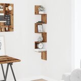  Zidna kutna polica staro drvo 20x20x127,5 cm konstruirano drvo | Eponuda.com