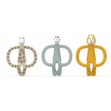 Matchstick monkey Animal Teether Gift Set darilni set Giraffe Gigi, Lion Luda, Monkey Mint(za otroke)