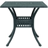  Vrtni stol zeleni 80x80x75 cm od lijevanog aluminija | shoptok.hr