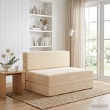 SOFA na razvlačenje Krem 70 x 72 x 60 cm Tkanina | shoptok.hr
