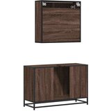 vidaXL 2-dijelni set kupaonskog namještaja boja smeđeg hrasta drveni | shoptok.hr