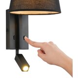  Brilagi - LED zidna lampa RAYA 1xE14/40W/230V + LED/3W crna | Eponuda.com