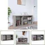 The Living Store Omarica za čevlje siva sonoma 100x35x45 cm inženirski les - Omarica Za Čevlje, (21744522) Cene