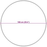  Tepih od umjetne ovčje kože TAFALLA Crna Ø 100 cm Poliester | shoptok.hr