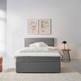 P & B POSTELJA Z VZMETNICO 140 cm x 200 cm , les, tekstil, leseni material siva | Shoptok.si