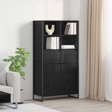  Kreveta 2 pcs Crni hrast 81 x 36 x 150.5 cm Konstruirano drvo | shoptok.hr
