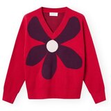Compania Fantastica Puloverji COMPAÑIA FANTÁSTICA Knit 10200 - Flowers Rdeča | Shoptok.si