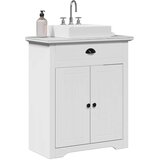 vidaXL Kopalniška omarica za umivalnik "BODO" Bela 70x35x80 cm | Shoptok.si