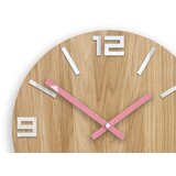  Drveni zidni sat arabic belo-roze | ePonuda.com