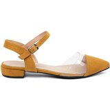 GOODIN Mustard closed-toe sandals Cene