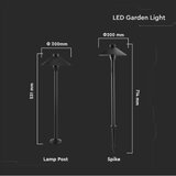 LED spoljašnja lampa GARDEN LED/7W/230V 3000K IP65 | Eponuda.com